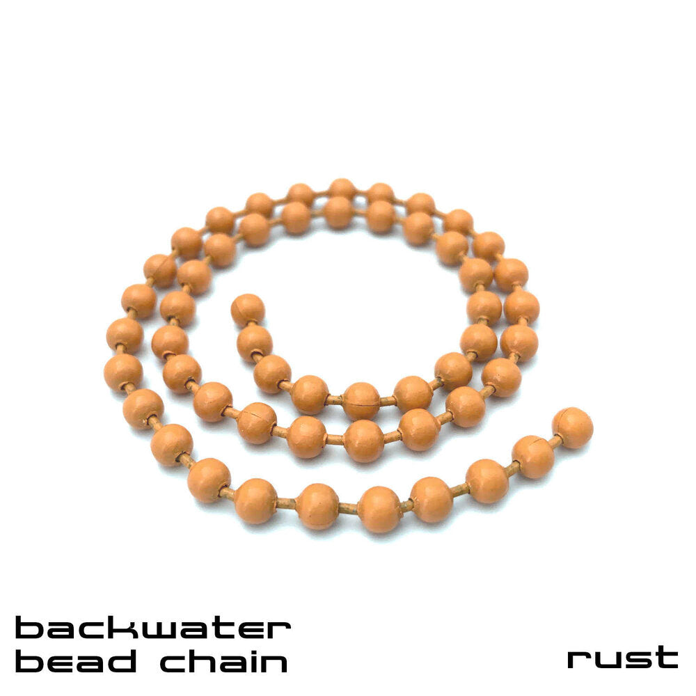 Sight Cast Backwater Bead Chain (Stainless Steel) 4.0mm Rust - from Alamo Anglers
