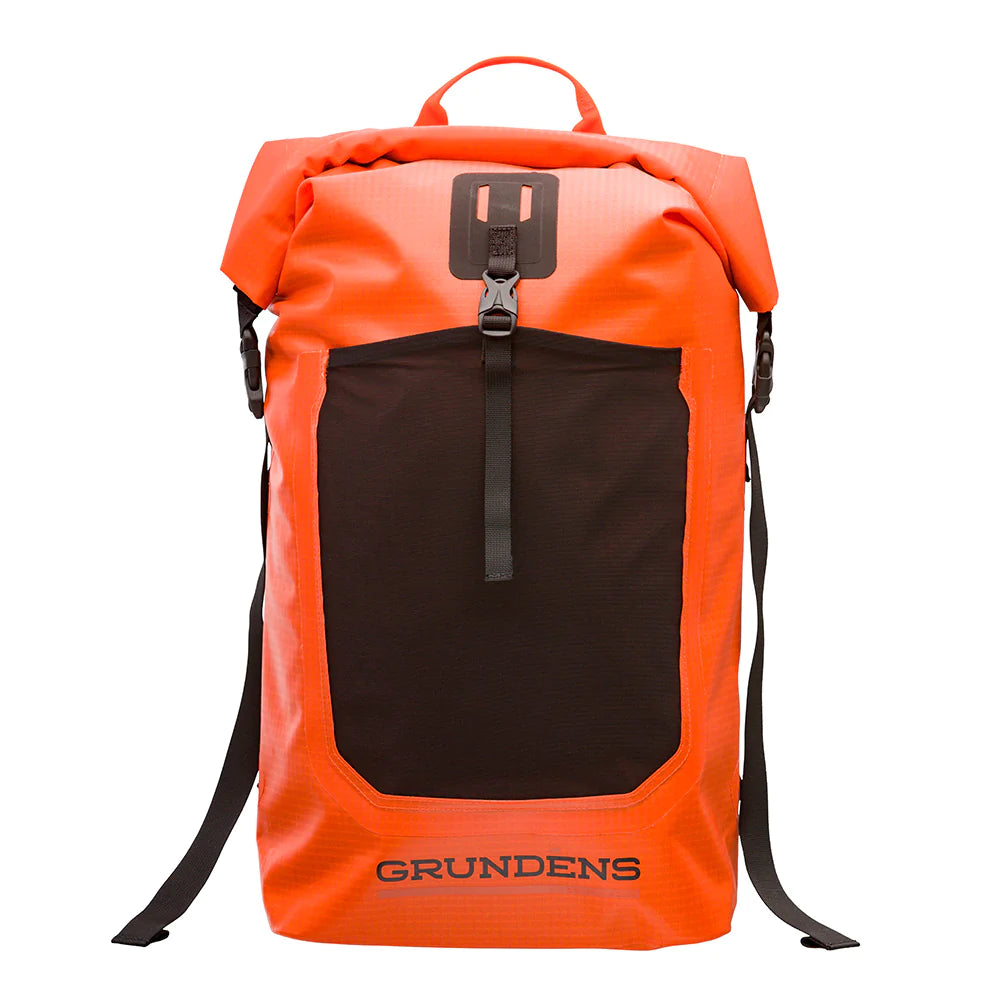 Grundens Bootlegger Roll Top Backpack 30L 30 L Red Orange - from Alamo Anglers