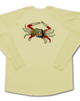 SWC Graphic Clearwater Raglan L/S Cracker Crab Pompano Gold - from Alamo Anglers