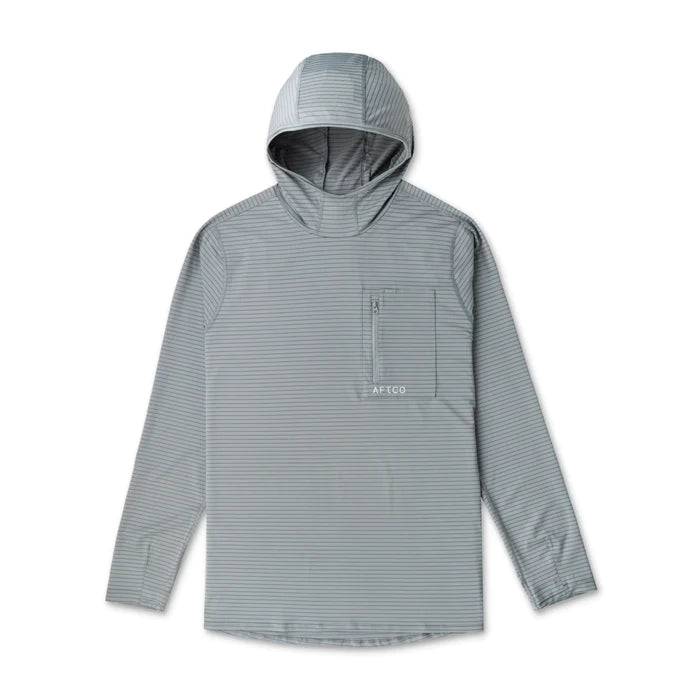 Aftco Channel Hooded Performance Shirt Steel - from Alamo Anglers