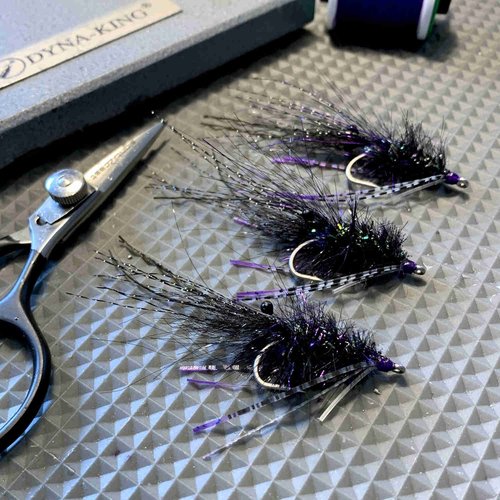 Sight Cast Copper Top Shrimp Black Purple Size #2 - Flies from Alamo Anglers