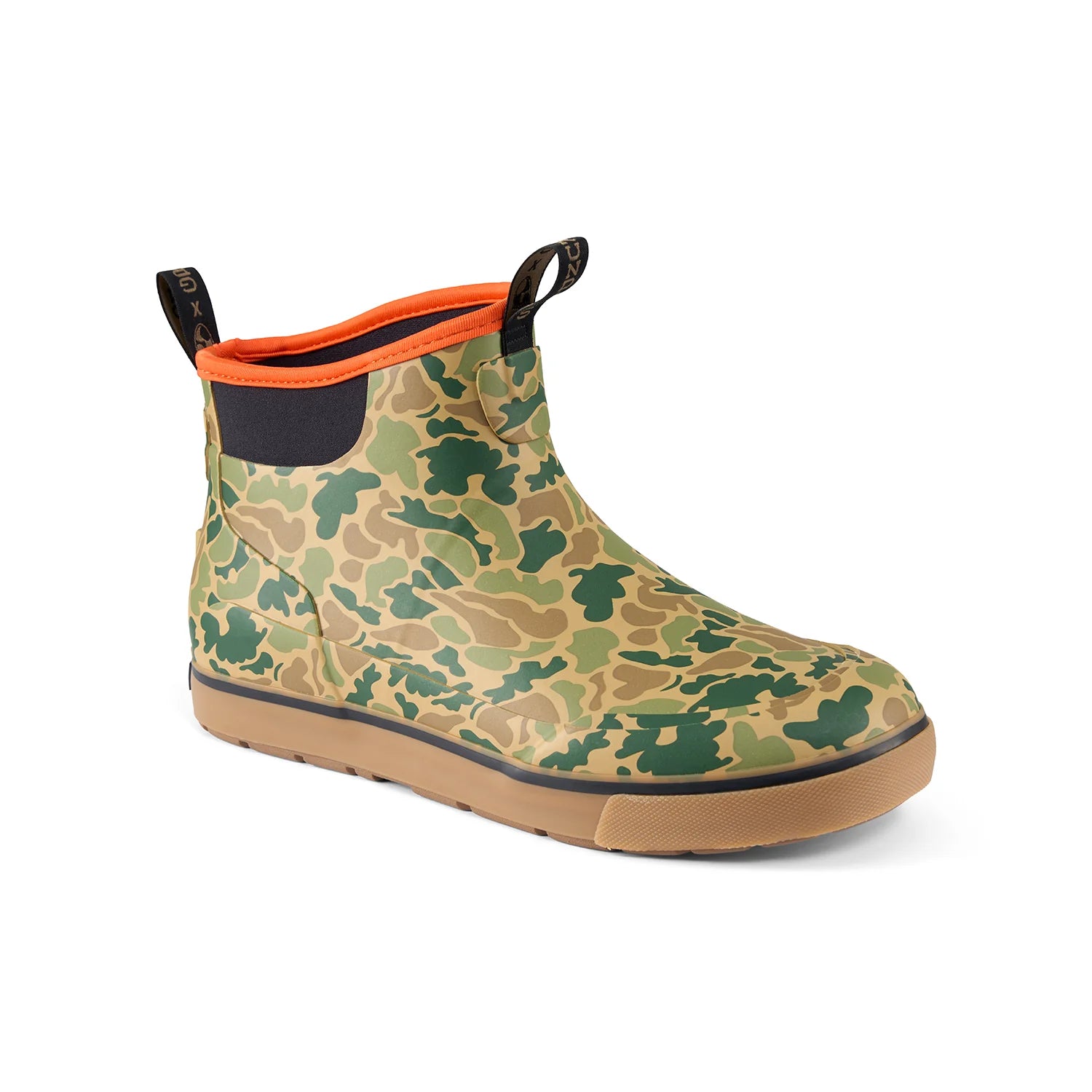 Grundens Deck Boss Ankle Boot High Fives Camo - Footwear from Alamo Anglers