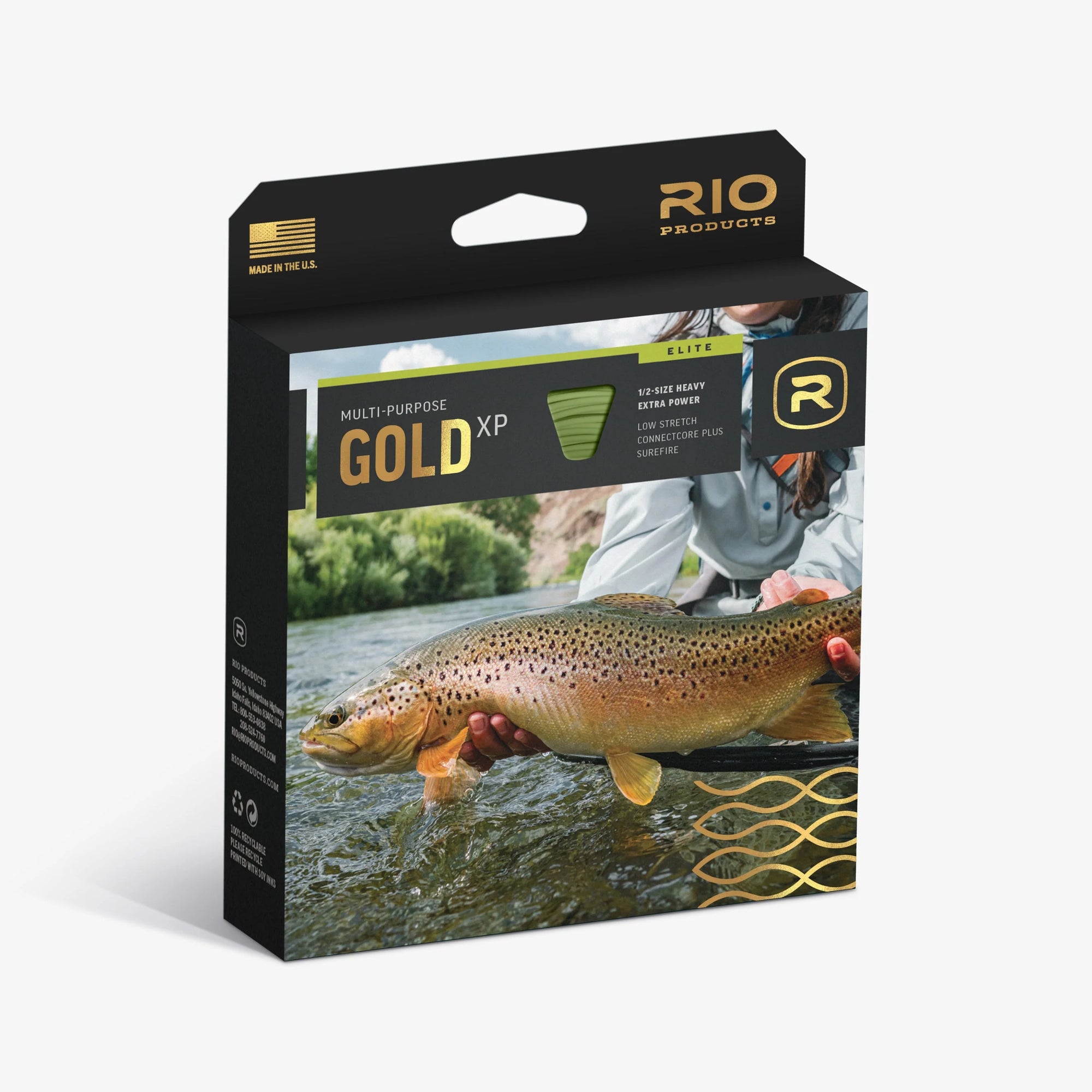 Rio Elite Gold XP Moss Electric Green Gray - from Alamo Anglers