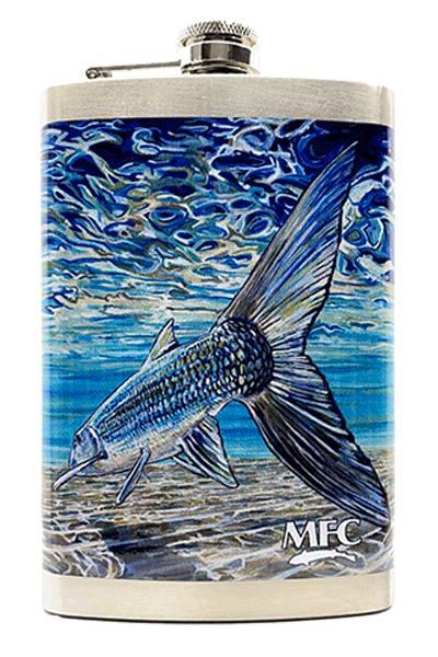 MFC Hip Flask Udesen's Bonefish Tail - from Alamo Anglers