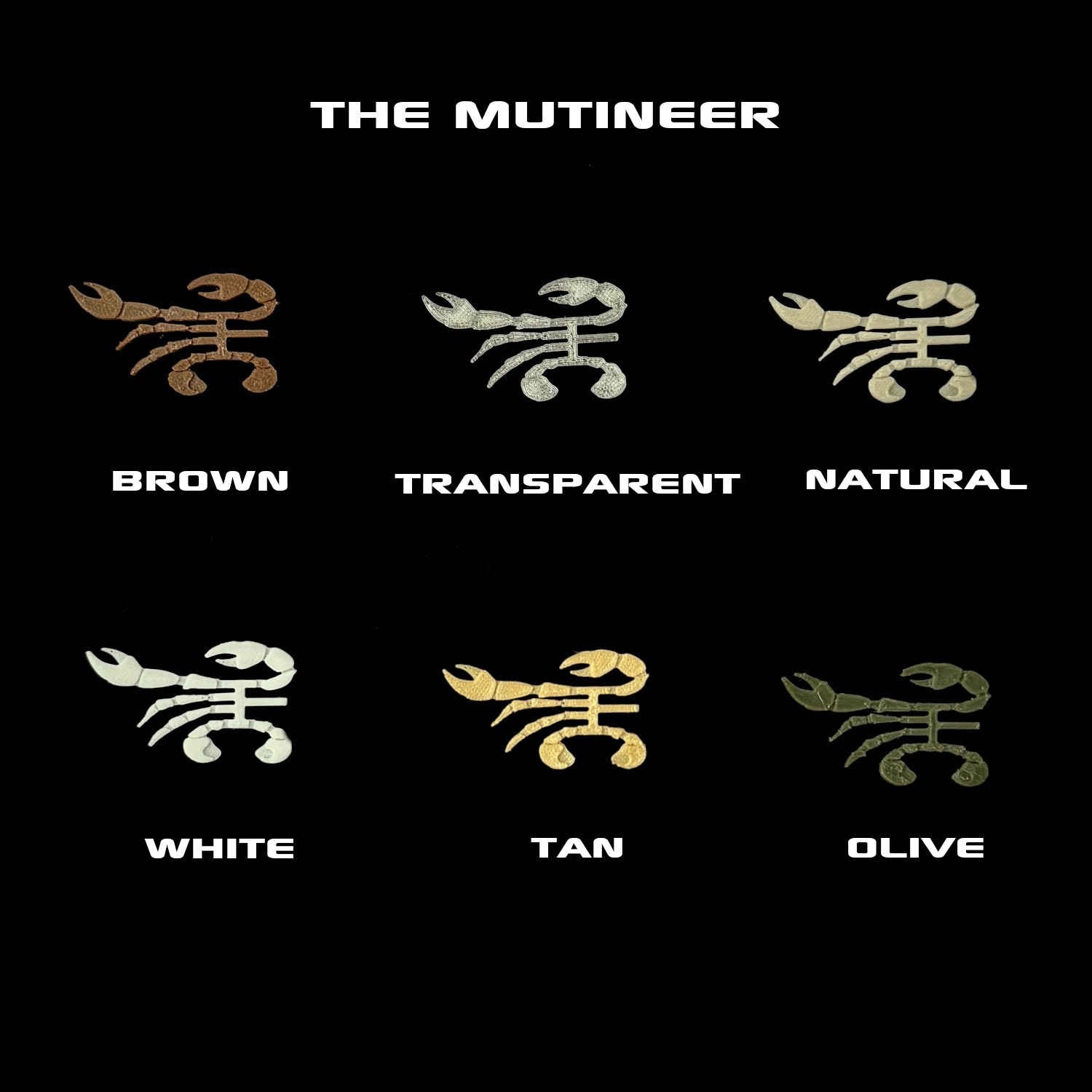 Flats Craft Crab Components - The Mutineer Small Olive - from Alamo Anglers