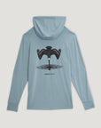 Free Fly Youth Bamboo Shade Graphic Hoodie Dive Bomb: Ocean Mist - from Alamo Anglers