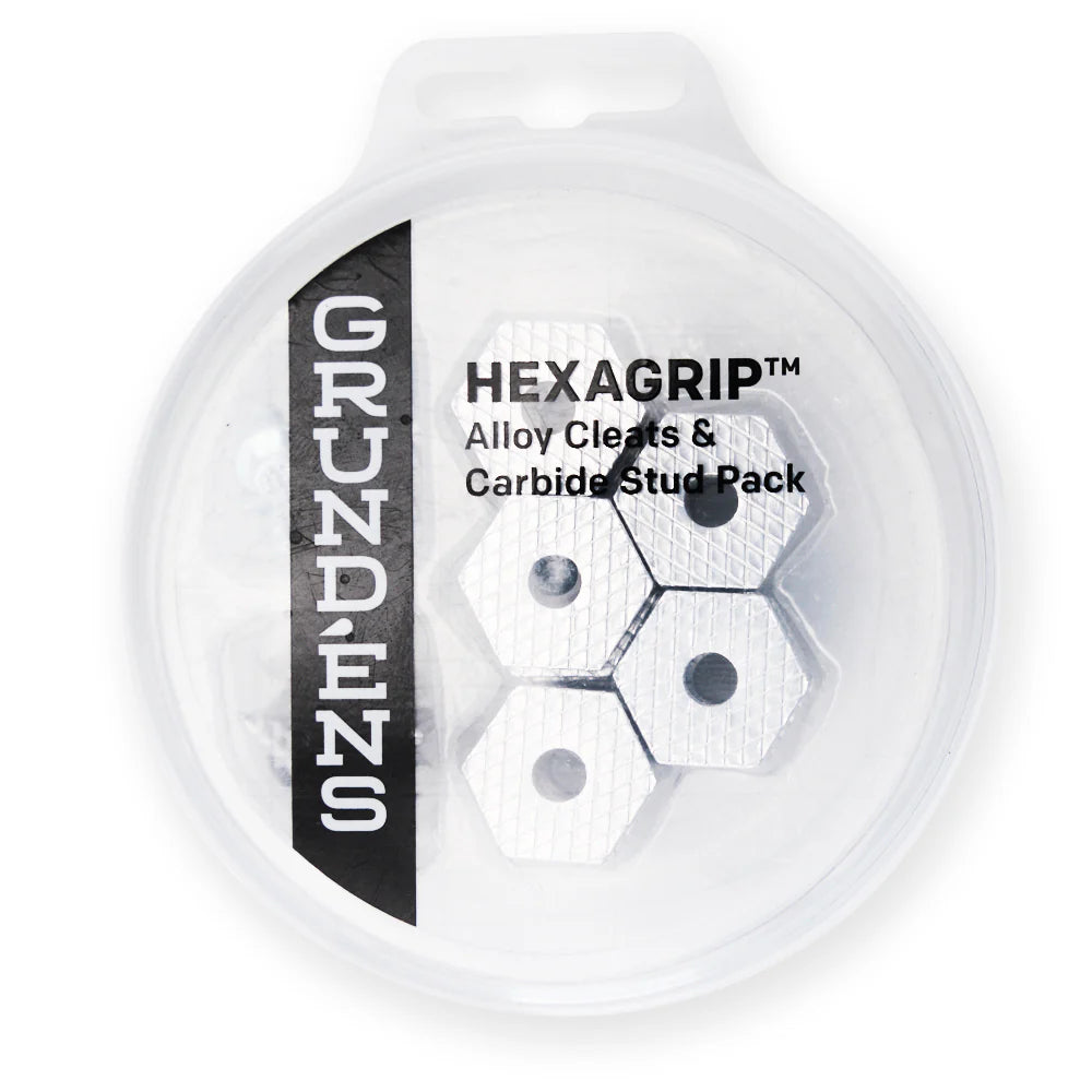 Grundens Hexagrip Alloy Cleat & Carbide Stud Puck Pack - from Alamo Anglers