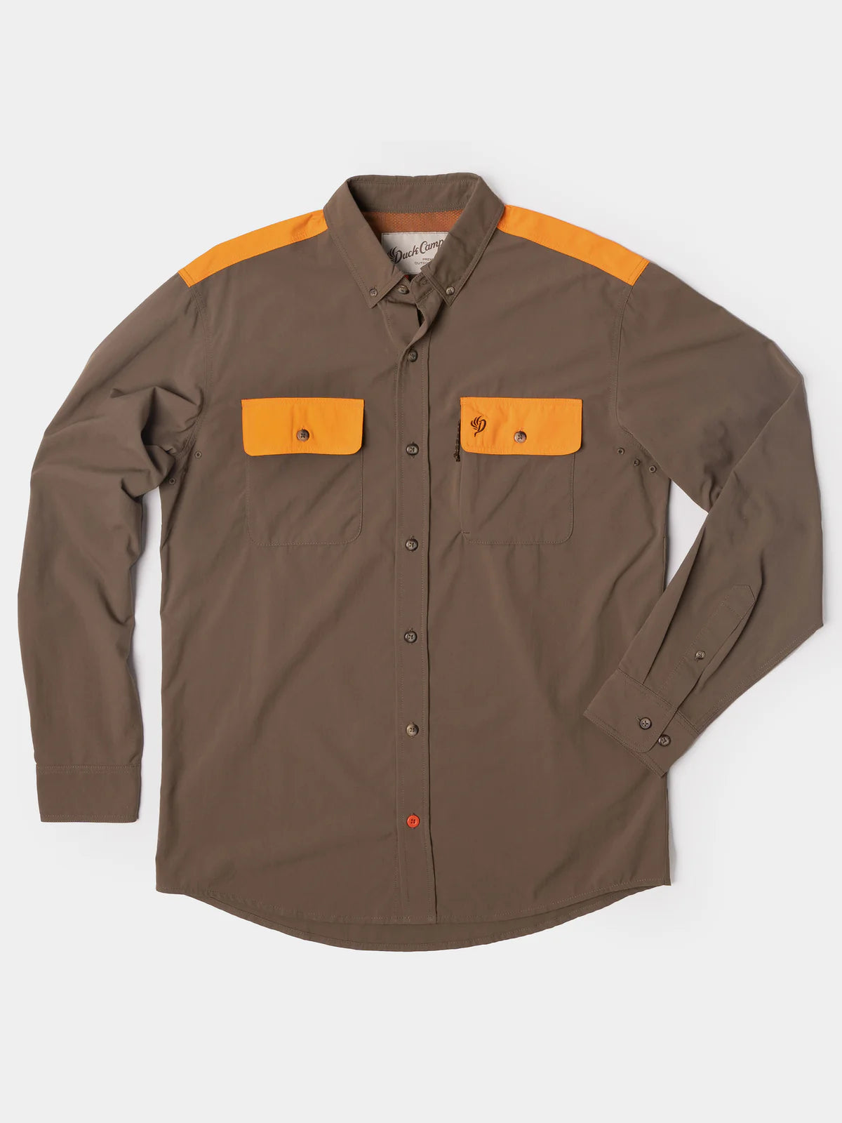 Duck Camp Lightweight Hunting Shirt - Long Sleeve Pin Oak Upland - Tops from Alamo Anglers