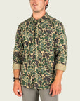 Marsh Wear Lobeco Button Up Green Mallard Camo - Tops from Alamo Anglers