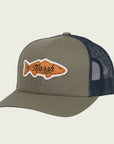 Marsh Wear Redfish Logo Trucker Hat Fossil - Hats from Alamo Anglers