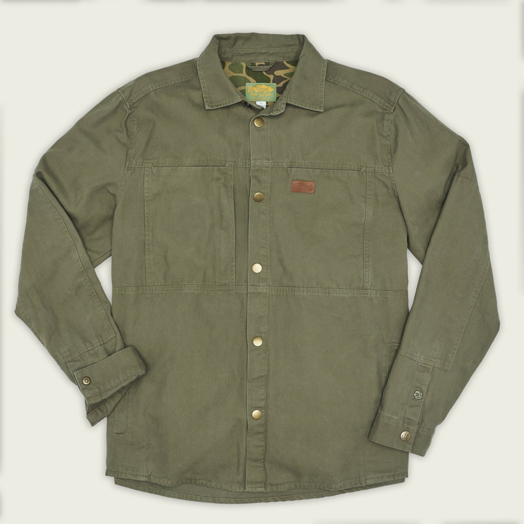 Marsh Wear Delano Shacket Fossil - Outerwear from Alamo Anglers