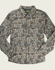 Marsh Wear Saluda Puff Shacket Dark Green Mallard Camo - Outerwear from Alamo Anglers
