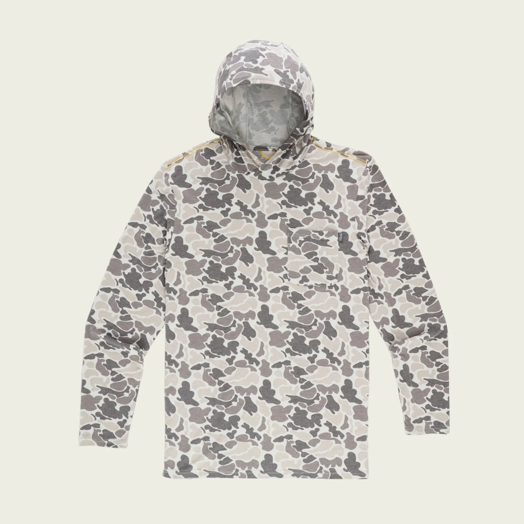 Duck Fly Technical UPF Hoodie (b&w) SM / White