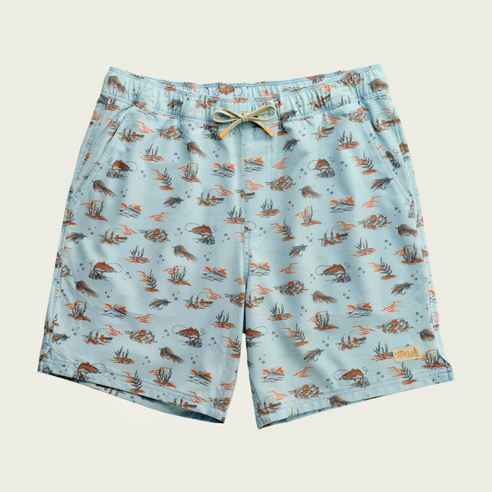 Marsh Wear 8" Fulton Volley Short Blue Surf - from Alamo Anglers