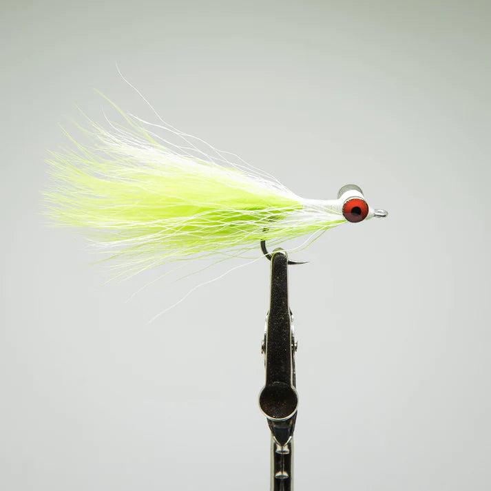 Blue Line Co. Marabou Clouser White Chartreuse - from Alamo Anglers