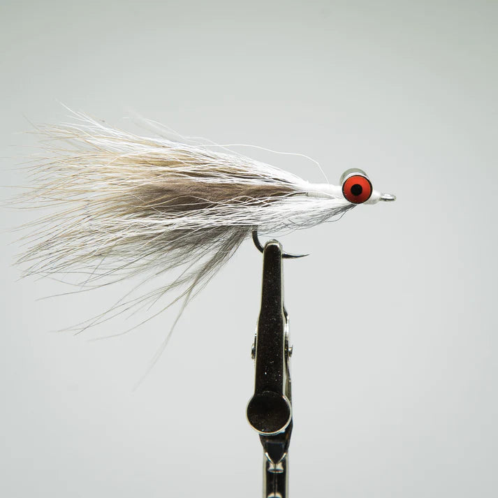 Blue Line Co. Marabou Clouser White Grey - from Alamo Anglers