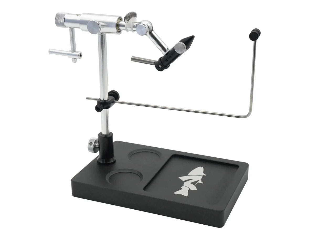Moonlit Nirvana V2 Rotary Fly Tying Vise w/Base Black - from Alamo Anglers