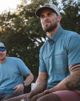 SWC Oysterman S/S Woven Smoke Blue - from Alamo Anglers