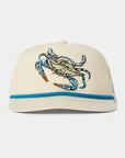 Duck Camp Blue Crab Hat Ivory - Hats from Alamo Anglers