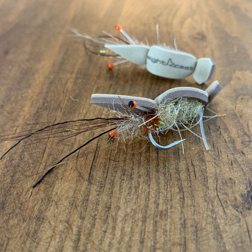 Sight Cast Popcorn Shrimp Tan Brown Size #2 - Flies from Alamo Anglers
