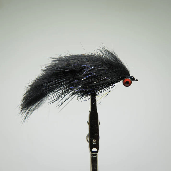 Blue Line Co. Rabbits Foot Black Leech - from Alamo Anglers