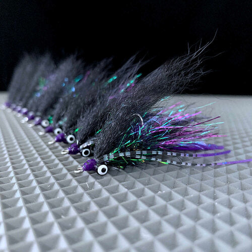 Sight Cast Sandbar Crawler Black Purple Size #4 - Flies from Alamo Anglers