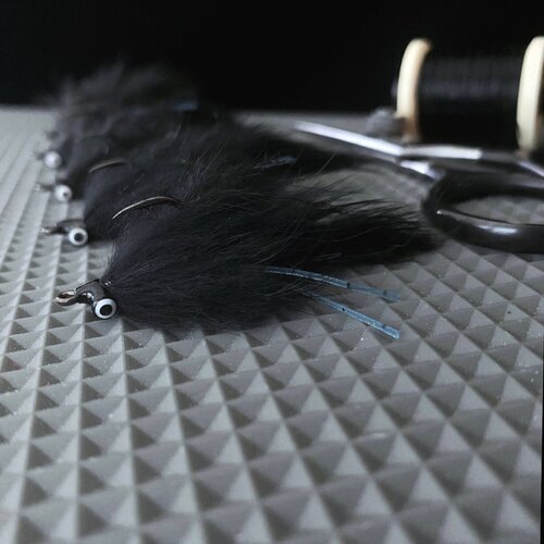 Sight Cast Capt. Scott Null's Convict Killer Black Blue Size #4 - Flies from Alamo Anglers