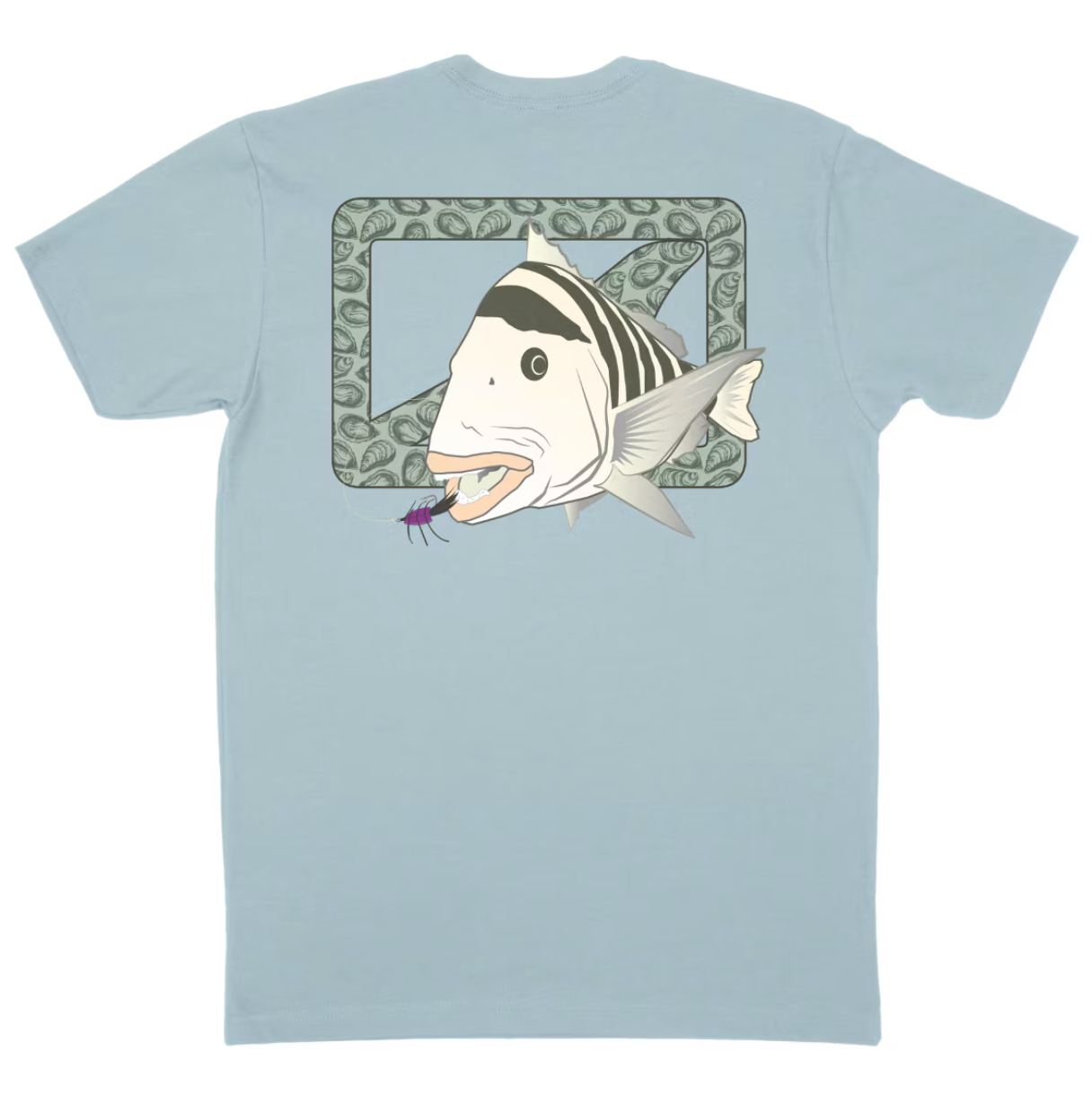 SWC Tanguis Featherlite Bar Dweller T Shirt Light Blue - from Alamo Anglers