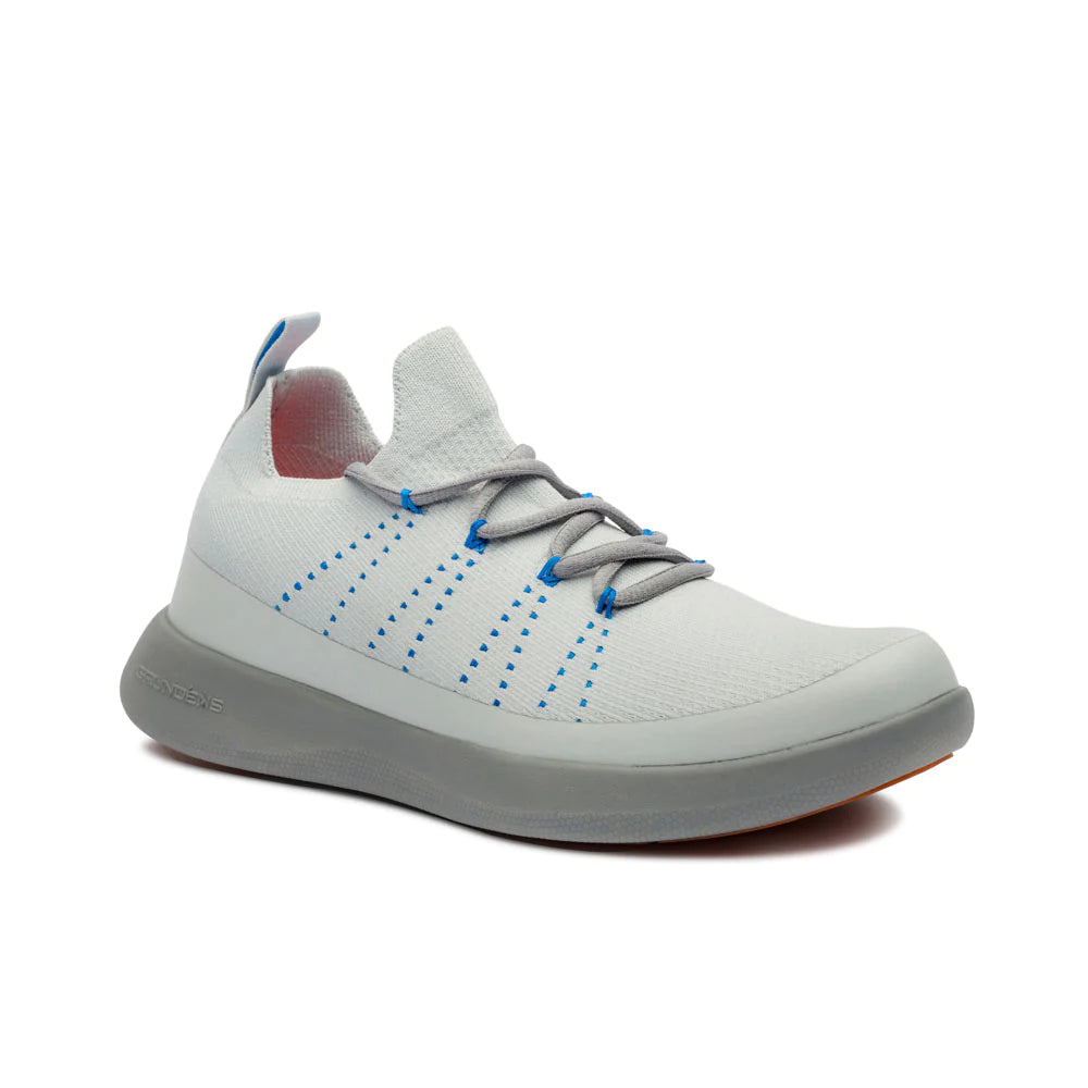Grundens Seaknit Boat Shoe Grey Mist - Footwear from Alamo Anglers