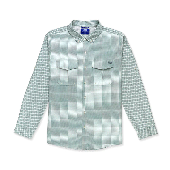 Aftco Sirius Tech LS Vented Fishing Shirt Arctic - from Alamo Anglers