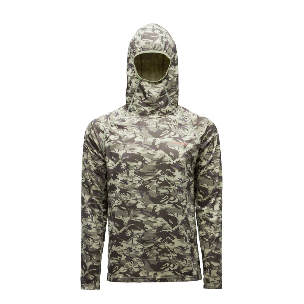 Grundens Solestrale Hoodie Refraction Camo Green - Hoodie from Alamo Anglers