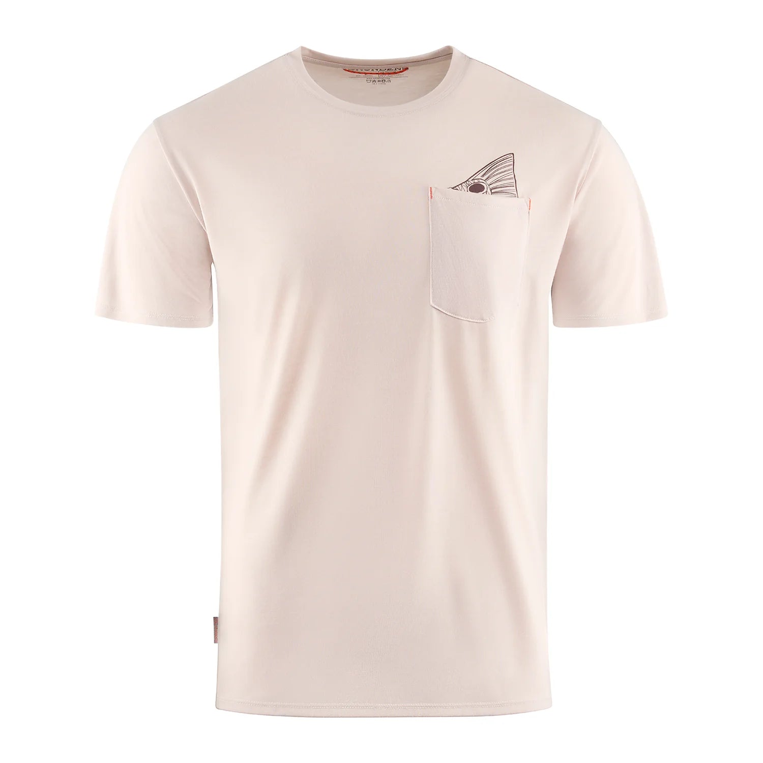 Grundens Species Pocket Tee Bone Heather - from Alamo Anglers