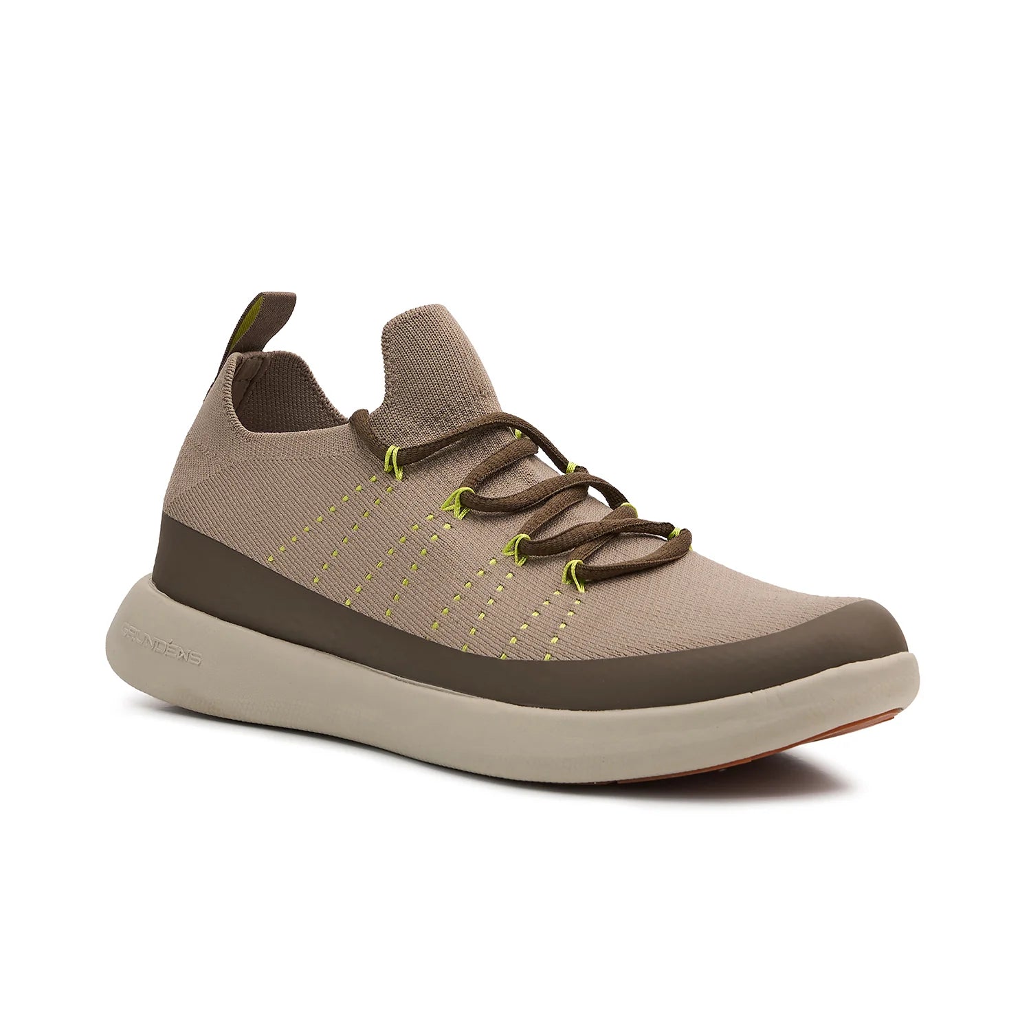 Grundens Seaknit Boat Shoe Stone - Footwear from Alamo Anglers
