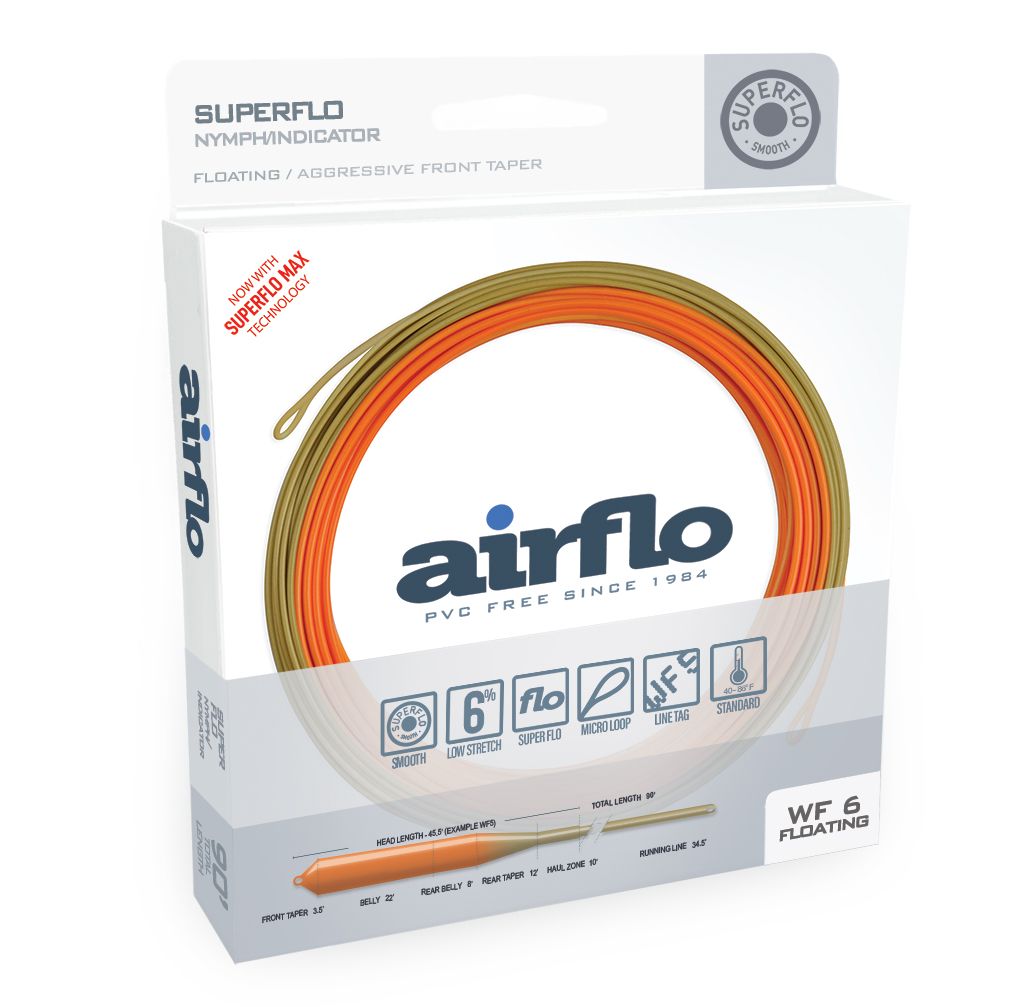 Airflo Superflo Nymph Indicator Pale Orange Lichen Green - from Alamo Anglers