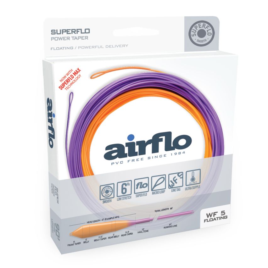 Airflo Superflo Power Taper Fly Line WF5F - from Alamo Anglers