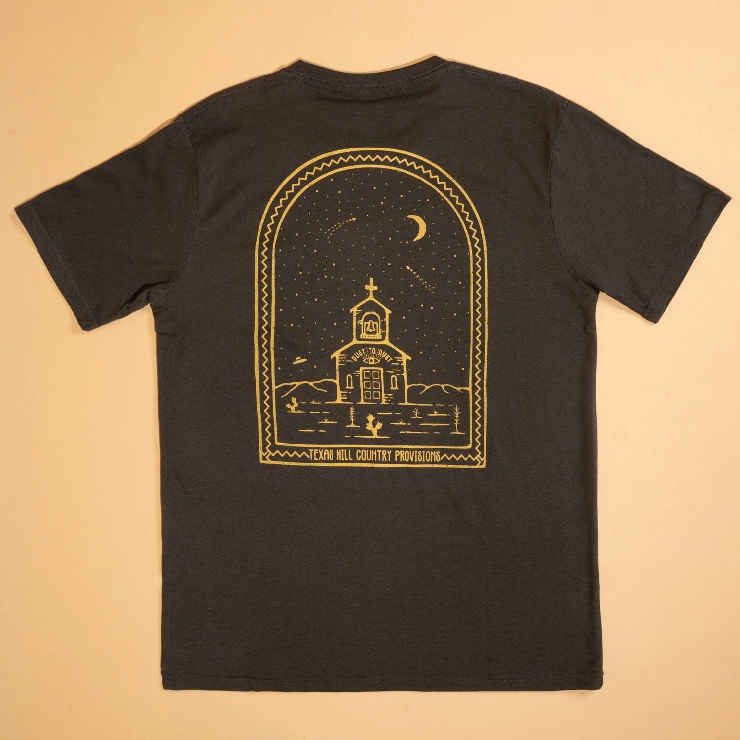 Texas Hill Country Provisions "Dust to Dust" Feather Grass T Shirt Black - from Alamo Anglers
