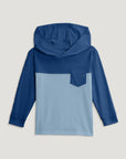 Free Fly Toddler Colorblock Bamboo Shade Hoodie True Navy Blue Fog - from Alamo Anglers