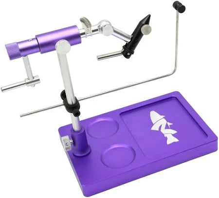 Moonlit Nirvana V2 Rotary Fly Tying Vise w/Base Purple - from Alamo Anglers