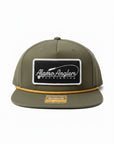 Alamo Anglers Shop Hat Olive w gold rope - from Alamo Anglers