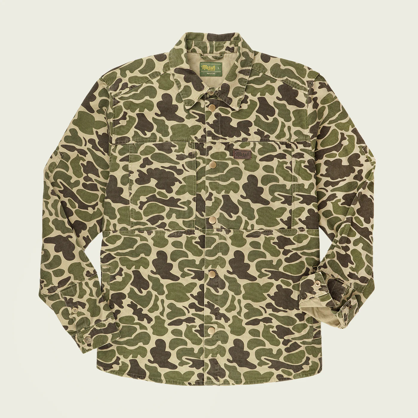 Marsh Wear Delano Shacket Green Mallard Camo - Outerwear from Alamo Anglers