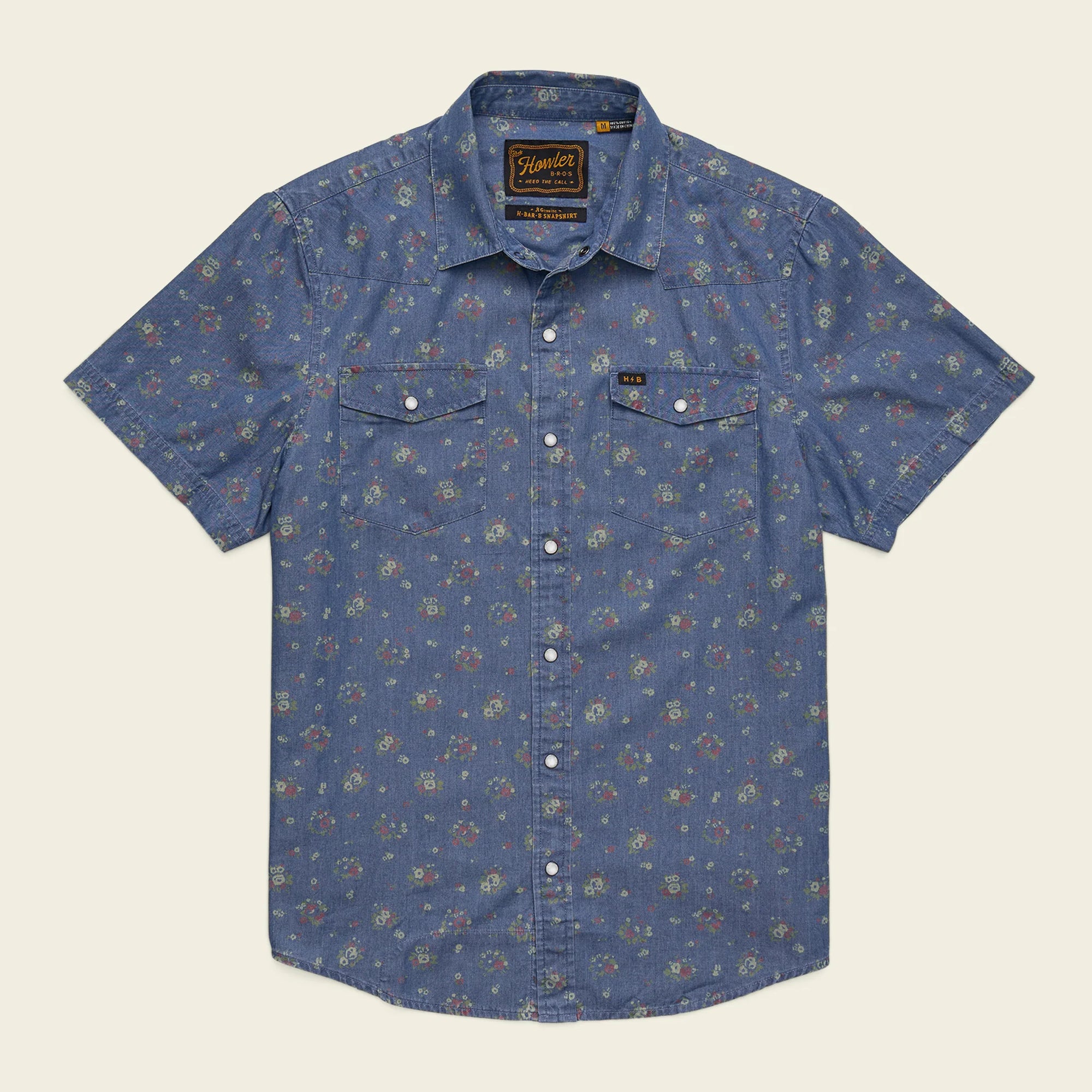 Howler Bros H Bar B Snapshirt Bouquets: Washed Indigo - from Alamo Anglers