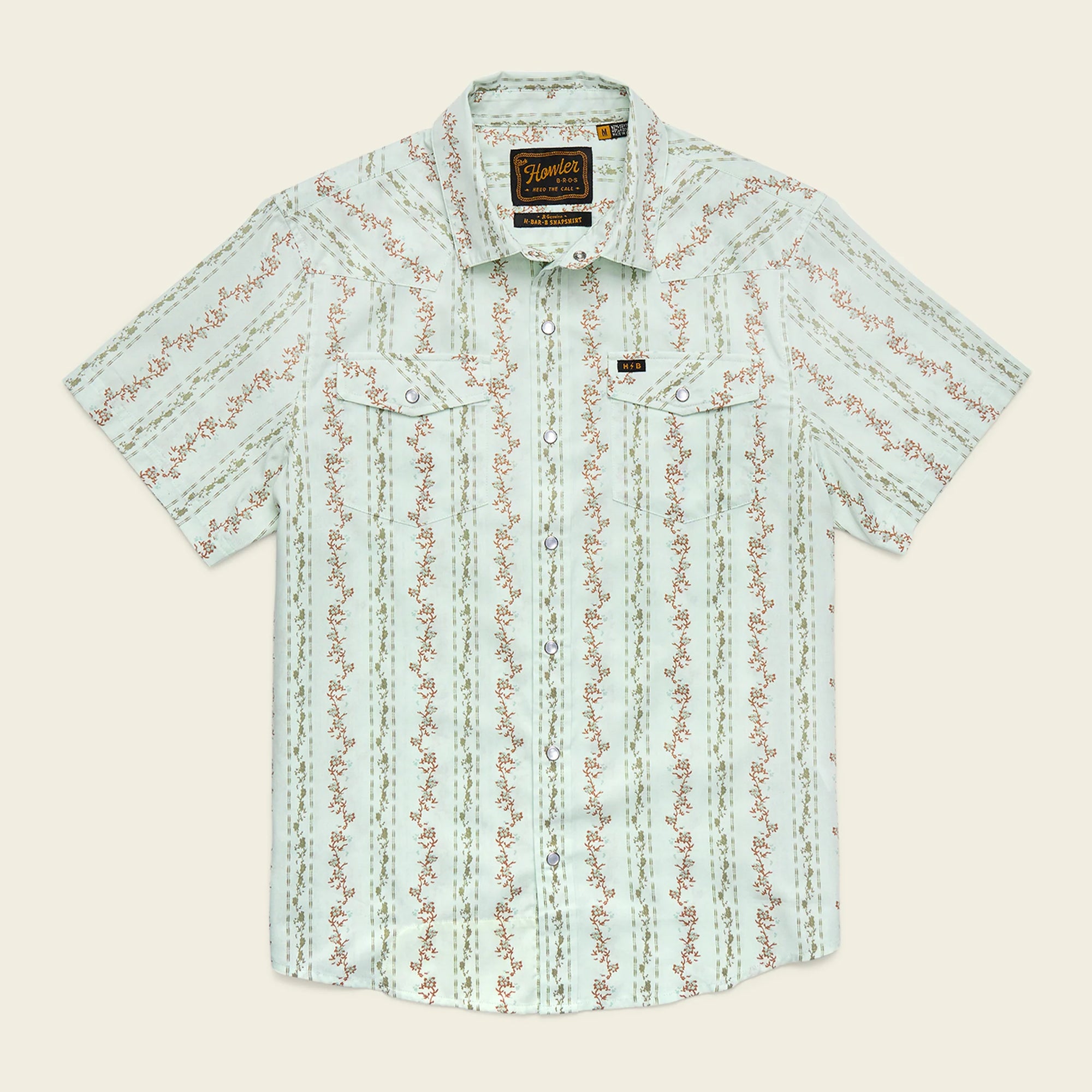 Howler Bros H Bar B Snapshirt Hibiscus Ribbons: Mint - from Alamo Anglers
