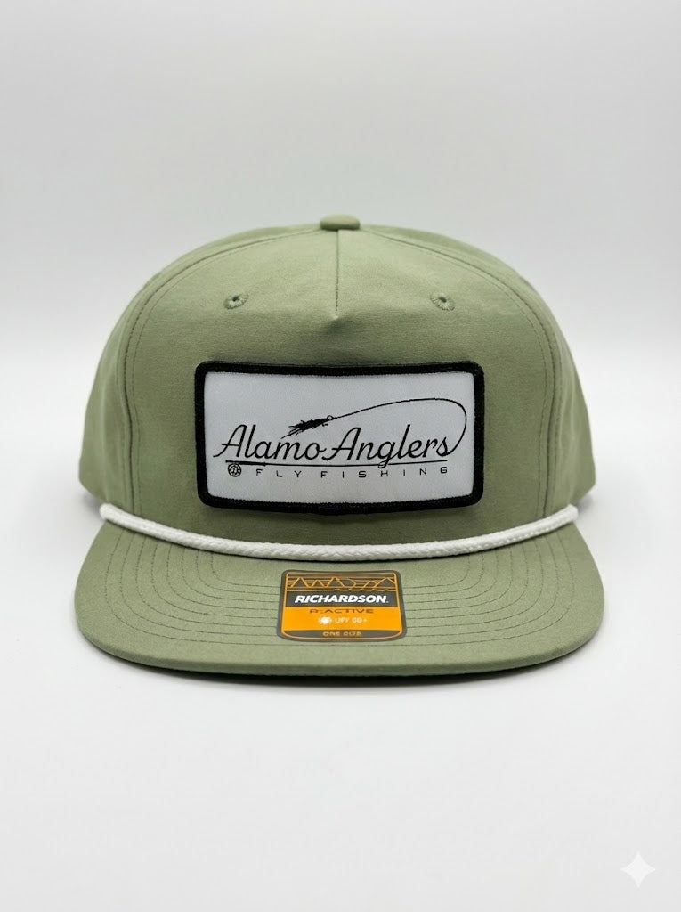 Alamo Anglers Shop Hat Sage w white rope - from Alamo Anglers