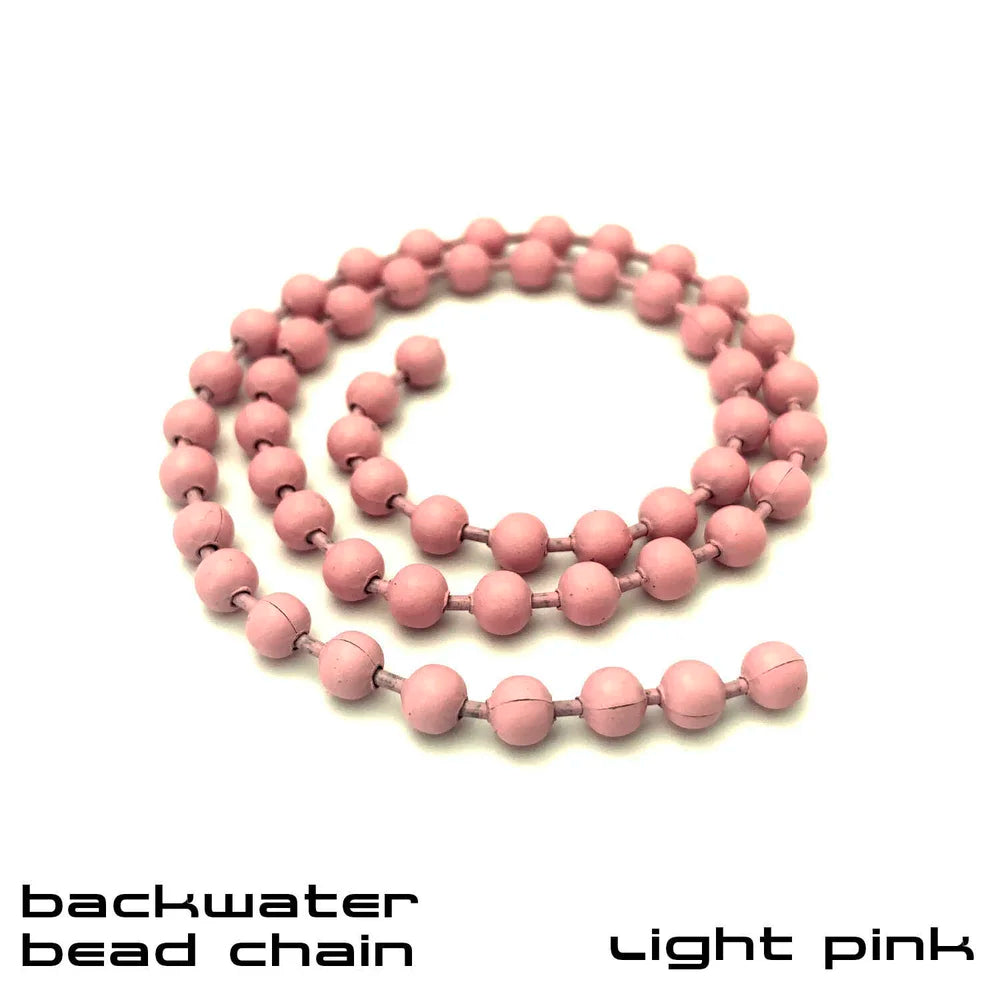 Sight Cast Backwater Bead Chain (Stainless Steel) 3.2mm Light Pink - from Alamo Anglers