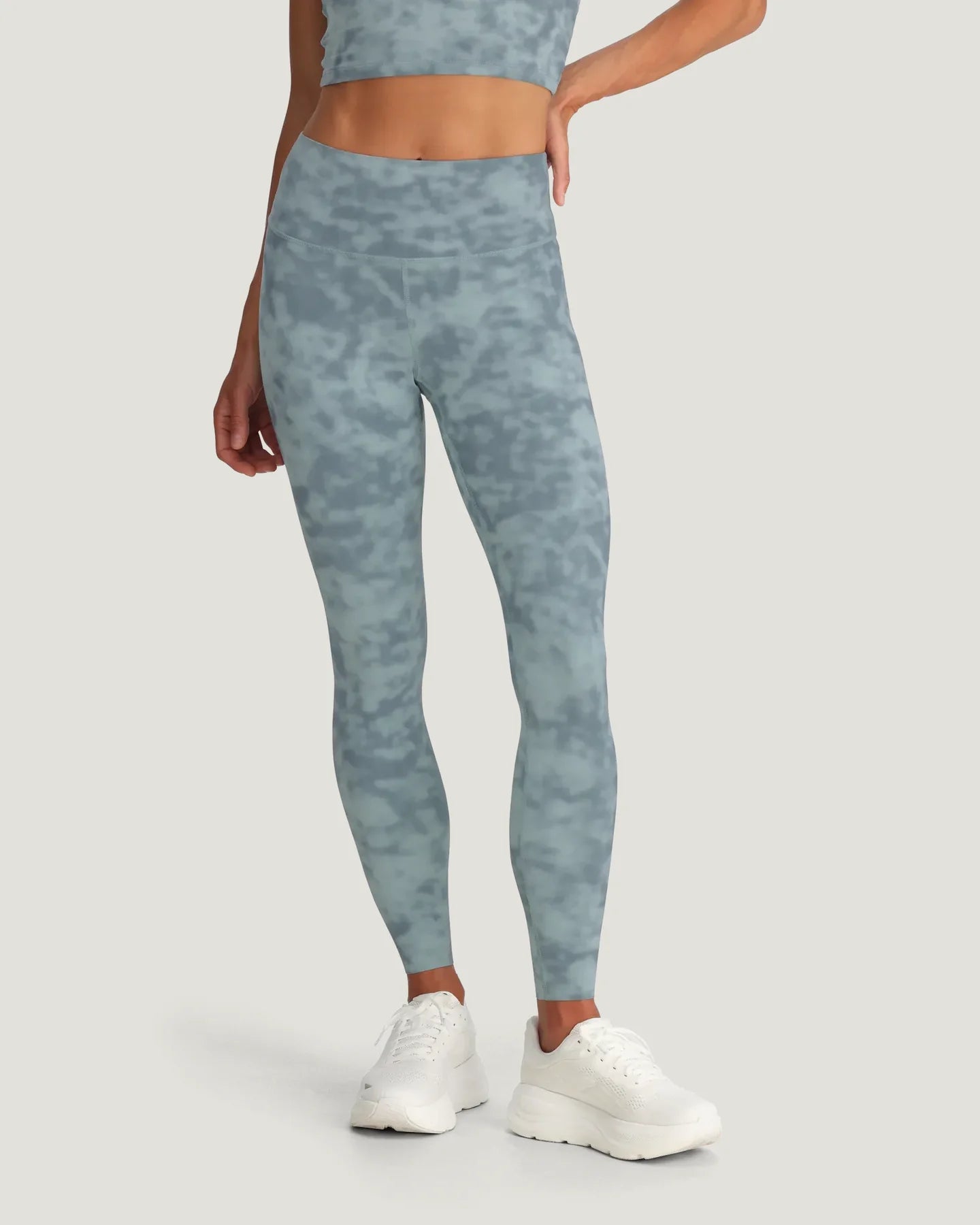 Free Fly Women's All Day Pocket Legging Surf Washed Print: Ocean Mist - from Alamo Anglers
