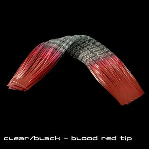 Sight Cast Marsh Legs Clear Black - Blood Red Tip - from Alamo Anglers