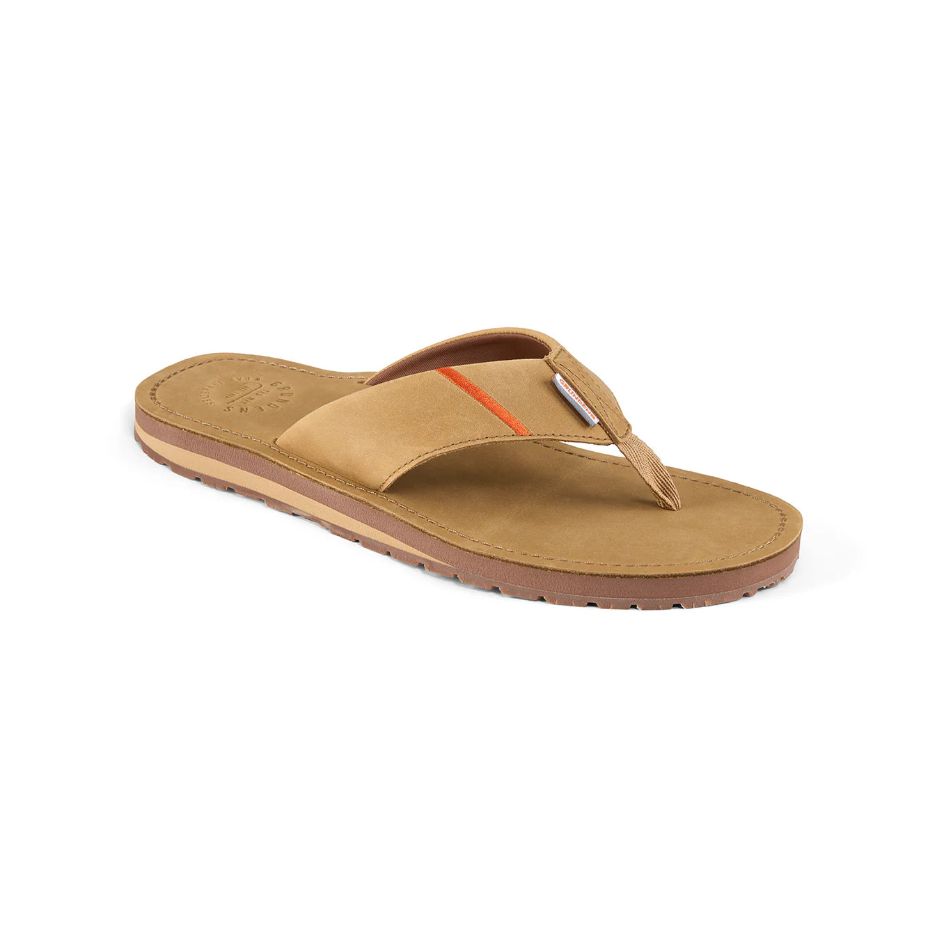 Grunden's Mudflats Leather Sandal Silt - from Alamo Anglers