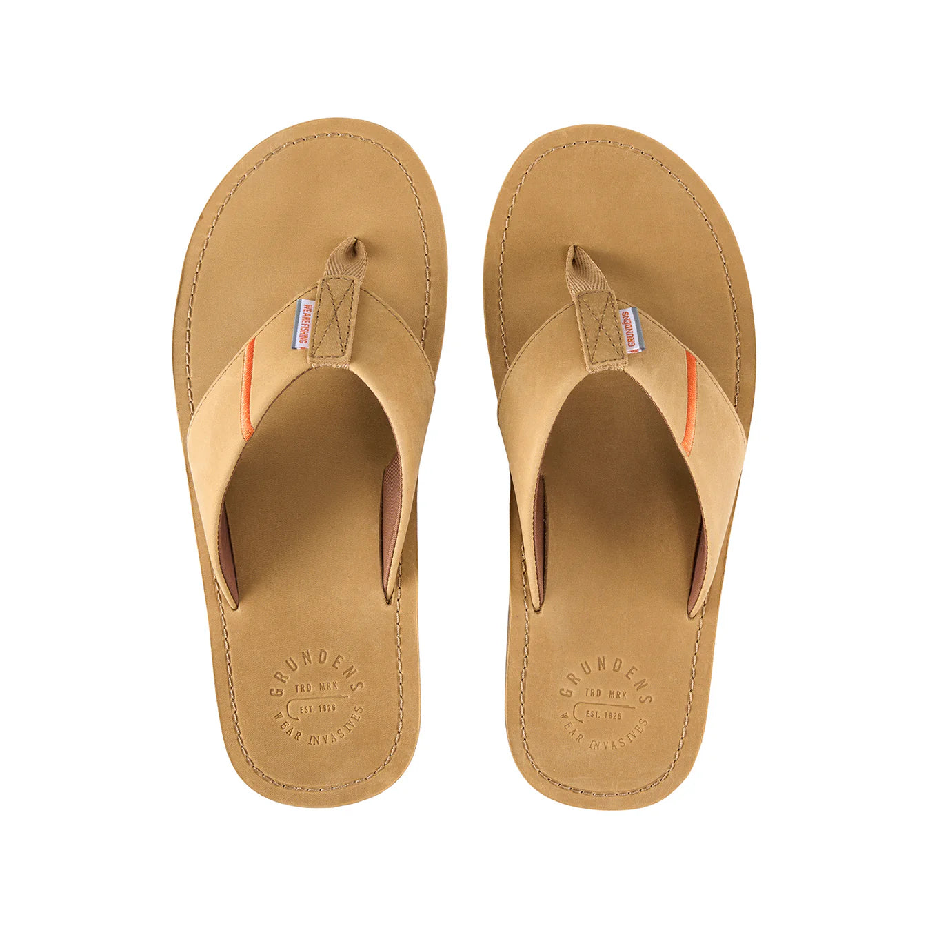Grunden's Mudflats Leather Sandal - from Alamo Anglers