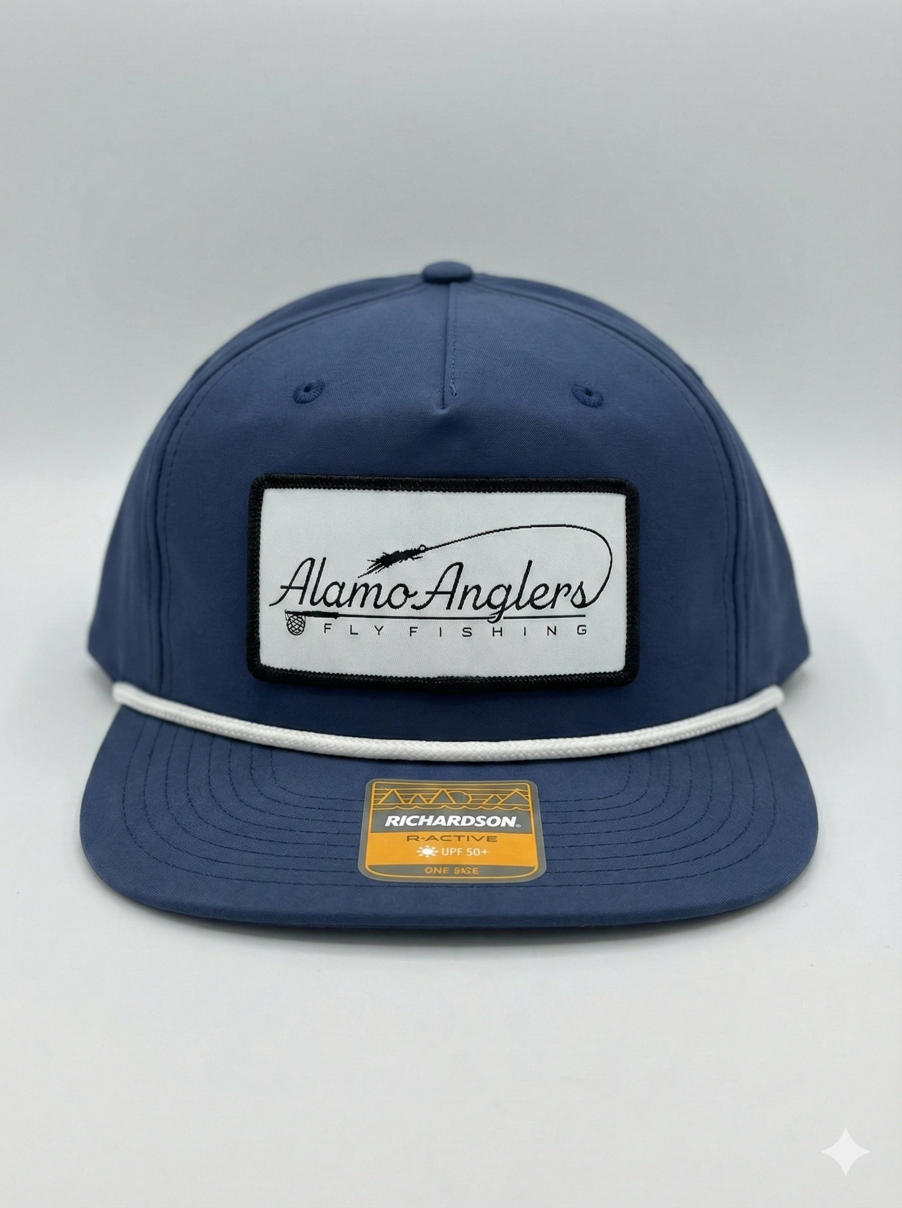Alamo Anglers Shop Hat Navy w white rope - from Alamo Anglers