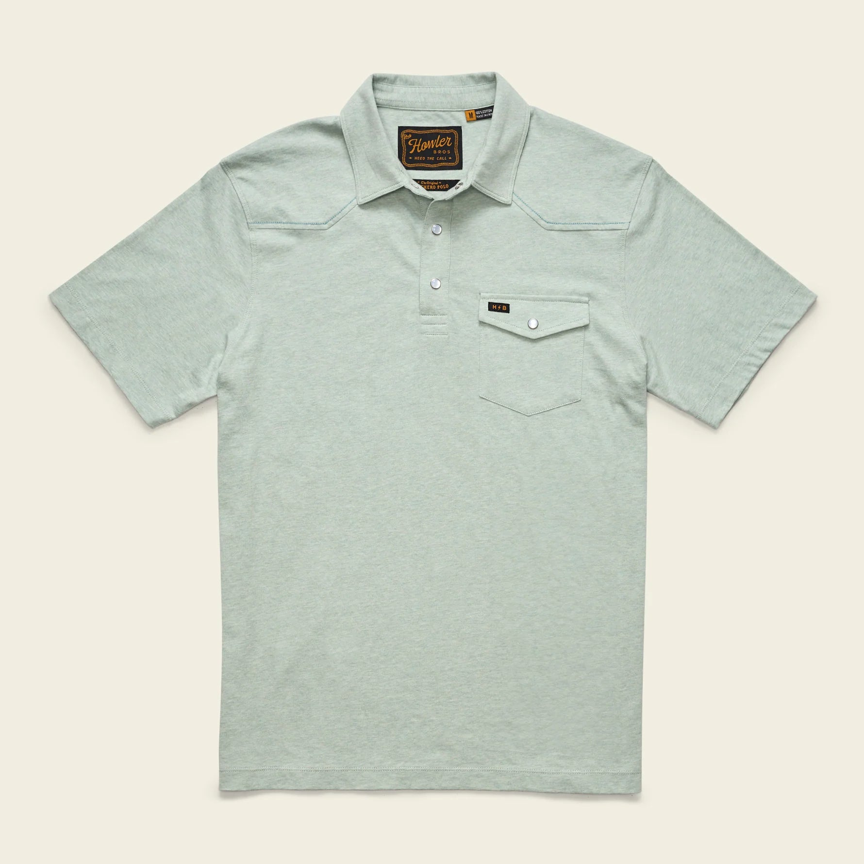 Howler Bros Ranchero Polo Seafoam - from Alamo Anglers